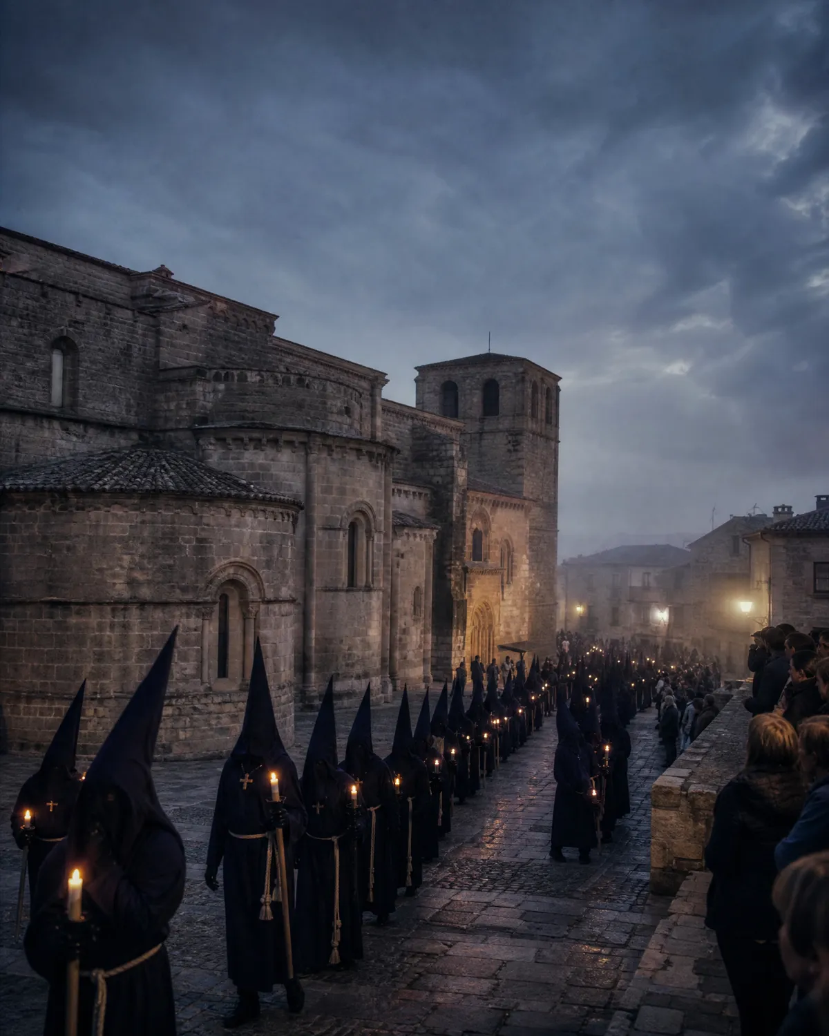 Procesión castellana a la luz de las velas